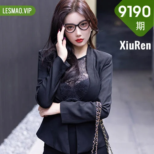 XiuRen 秀人 No.9190 杨晨晨Yome 性感黑色OL服饰