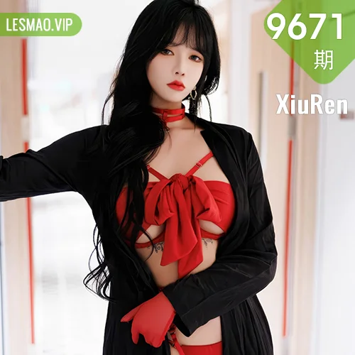 XiuRen 秀人 No.9671 娜比 红色美腿内衣私房