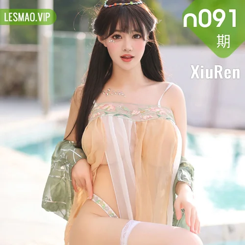 XiuRen 秀人 No.N091 朱可儿童颜巨乳薄纱透视