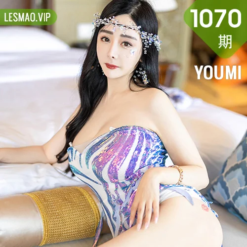 YOUMI 尤蜜荟 Vol.1070 允爾 紫色露肩短裙性感写真11